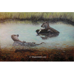 Otters with Trout - Full...